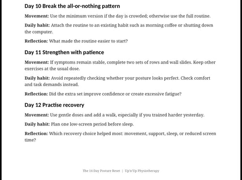 14-Day Posture Exercise Program | English Edition